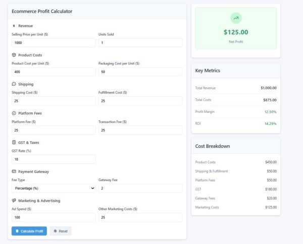 E-COMMERCE CALCULATOR - Image 2